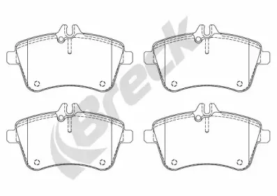 Комплект тормозных колодок, дисковый тормоз BRECK купить